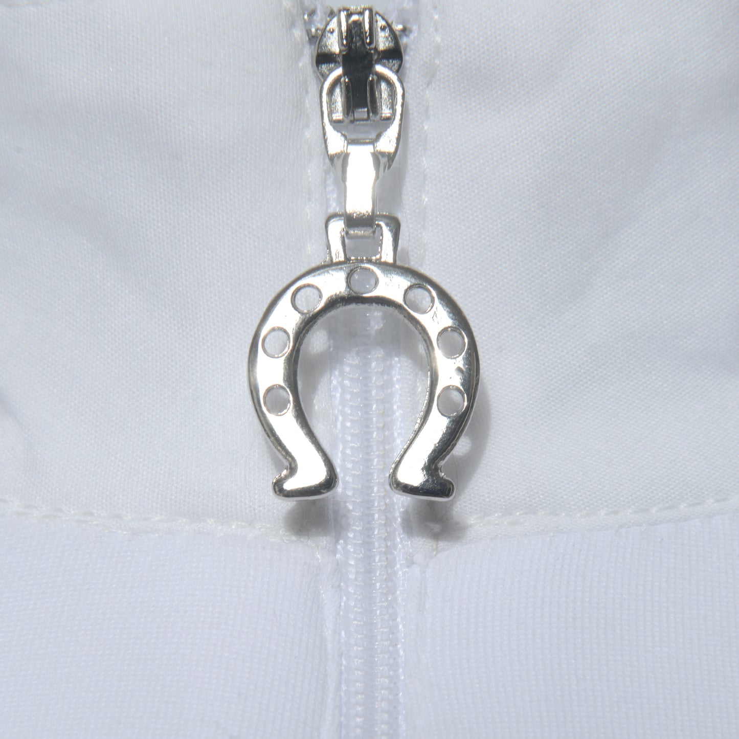 Blusa Prova Hipismo Basic Jump LS Infantil Branca - Lucky_U Riders