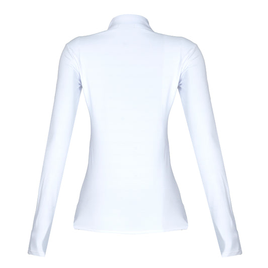 Blusa Prova Hipismo Ibiza LS Infantil Branca - Lucky_U Riders