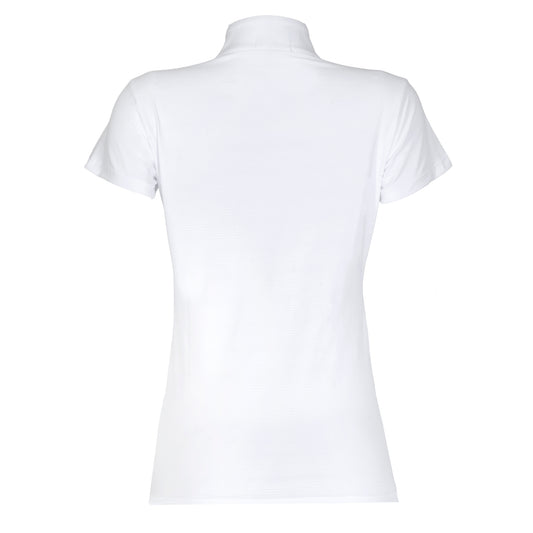 Blusa Prova Hipismo Ibiza SS Infantil Branca - Lucky_U Riders