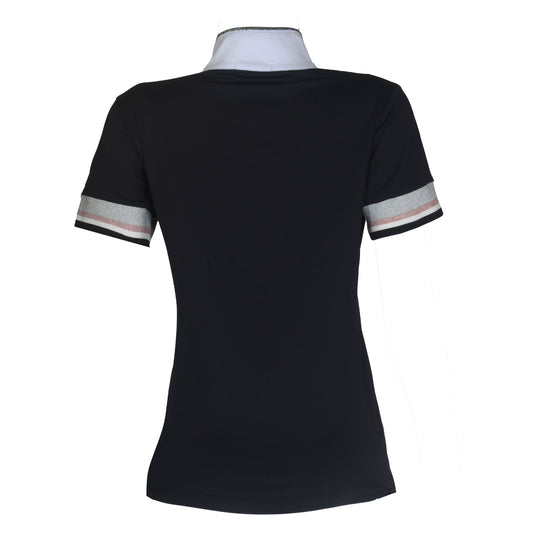 Blusa Prova Hipismo Retilinea SS Preta - Lucky_U Riders