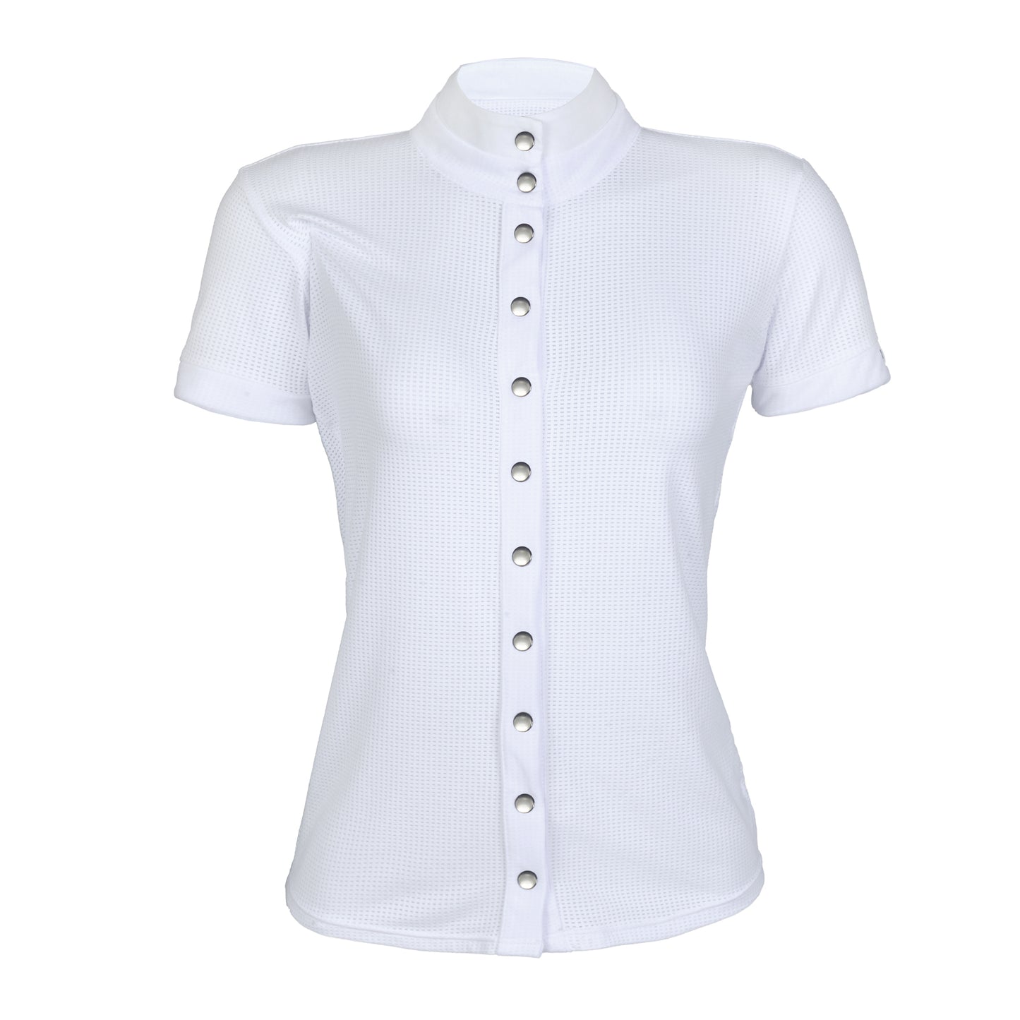 Blusa Prova Hipismo Sport Air SS Infantil Branca - Lucky_U Riders