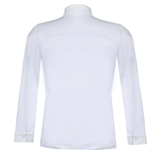 Camisa Polo Hipismo Pala LS Infantil Branca