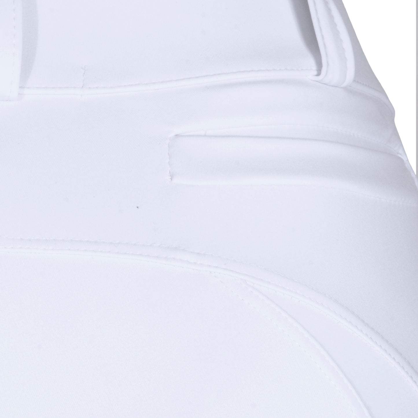 Culote Prova Hipismo Zíper High Waist Infantil Branco - Lucky_U Riders