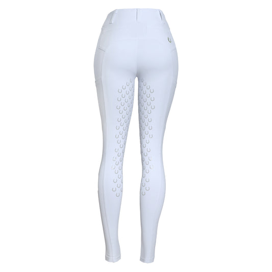 Culote Prova Hipismo Legging Cross Infantil Branco - Lucky_U Riders