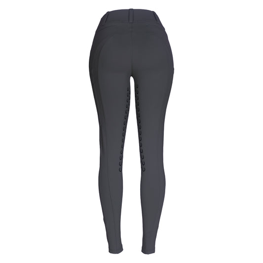Culote Treino Hipismo Zíper High Waist Chumbo - Lucky_U Riders