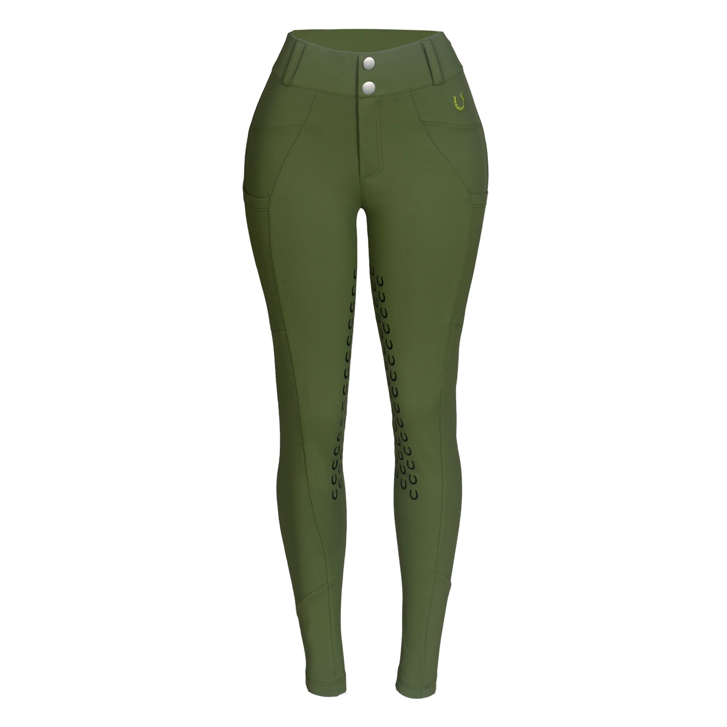 Culote Treino Hipismo Zíper High Waist Natureza - Lucky_U Riders