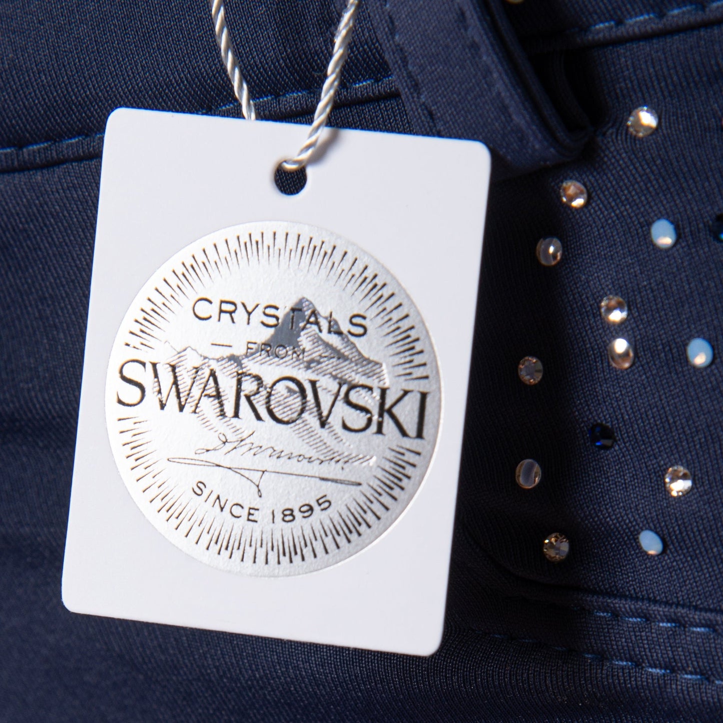 Culote Treino Hipismo Swarovski - New Breeches Marinho - Lucky_U Riders