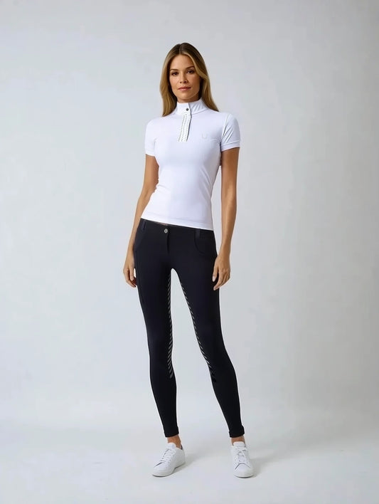 Culote Treino Hipismo - New Breeches Preto - Lucky_U Riders