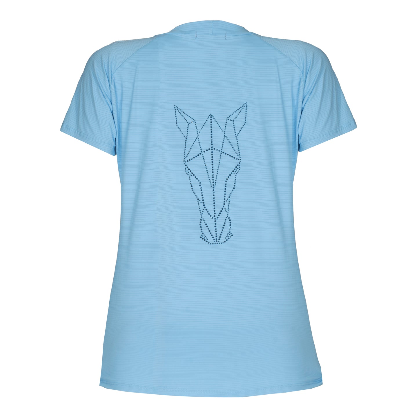 Blusa Treino Hipismo Training Tech Raglan SS Azul - Lucky_U Riders