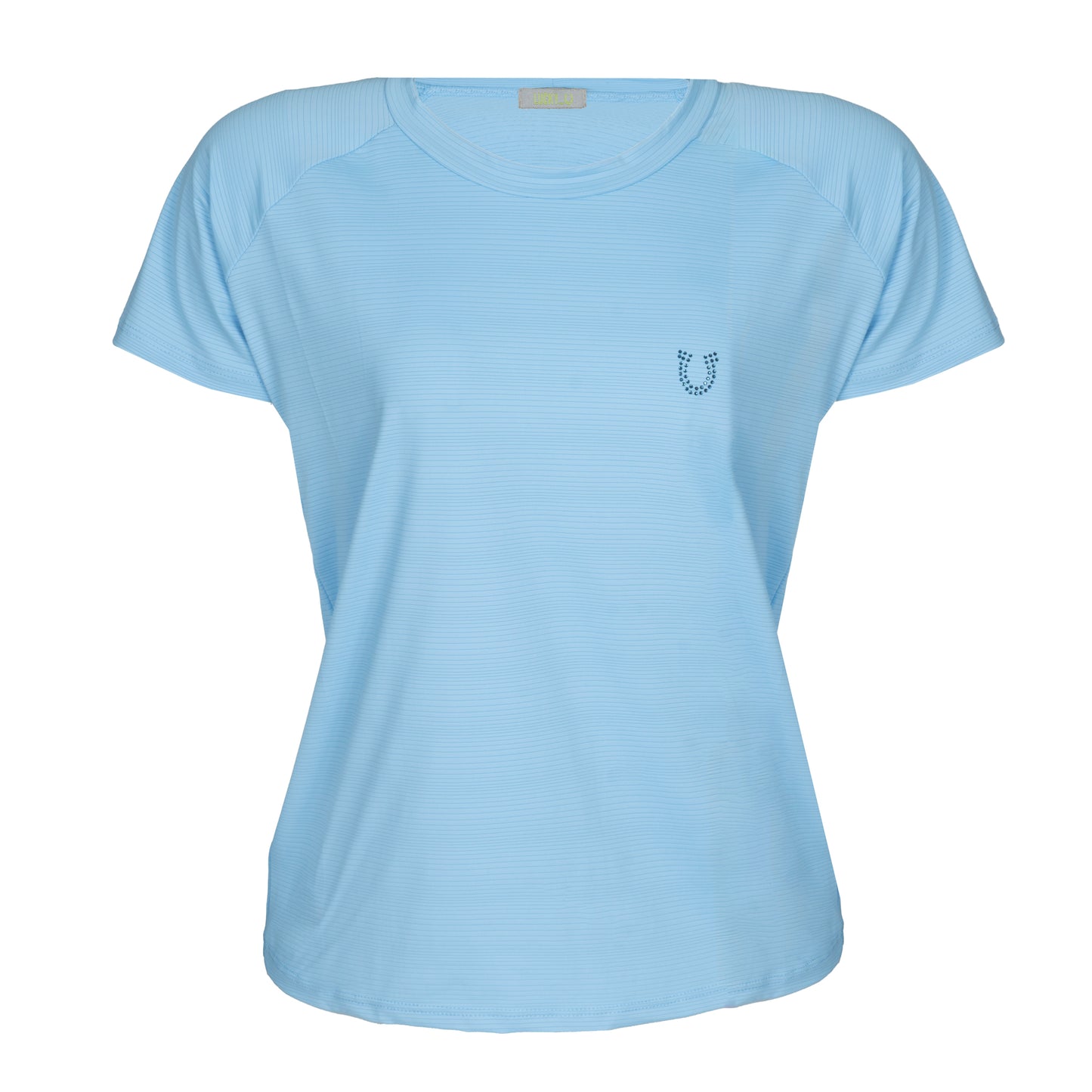 Blusa Treino Hipismo Training Tech Raglan SS Azul - Lucky_U Riders