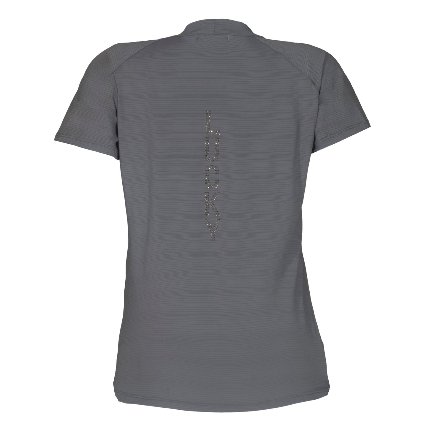 Blusa Treino Hipismo Training Tech Raglan SS Infantil Cinza - Lucky_U Riders