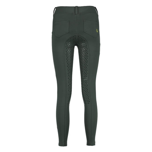 Culote Treino Hipismo All Grip Infantil Chumbo - Lucky_U Riders