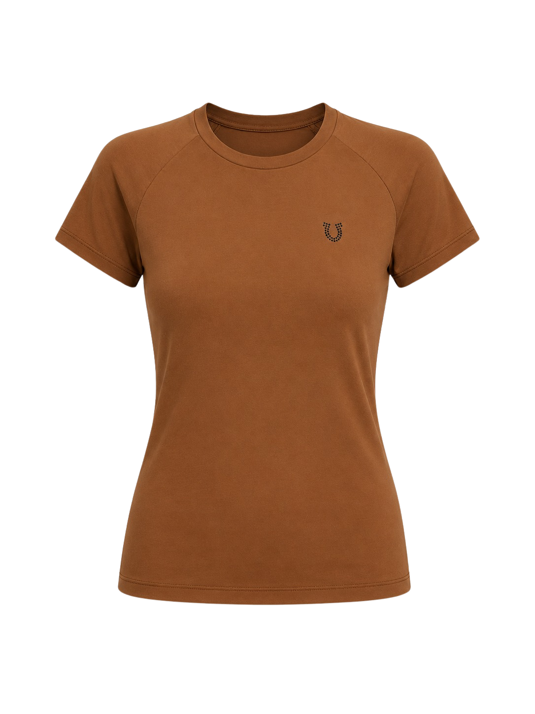 Blusa Treino Hipismo Training Tech Lucky Shoe SS Infantil Capuccino