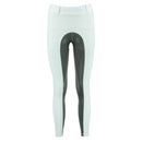 Culote Prova Hipismo All Grip Infantil Branco e Chumbo - Lucky_U Riders