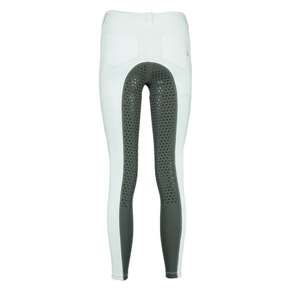 Culote Prova Hipismo All Grip Branco e Chumbo - Lucky_U Riders