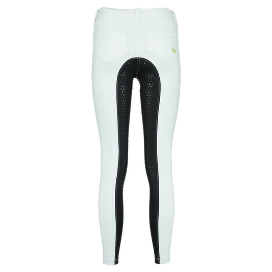 Culote Prova Hipismo All Grip Infantil Branco e Preto - Lucky_U Riders