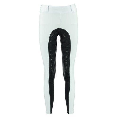 Culote Prova Hipismo All Grip Infantil Branco e Preto - Lucky_U Riders