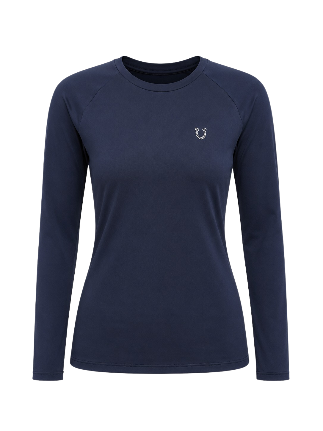 Blusa Treino Hipismo Training Tech Cavalo 3D LS Infantil Marinho