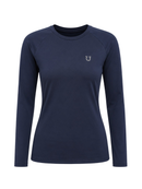 Blusa Treino Hipismo Training Tech Cavalo 3D LS Marinho