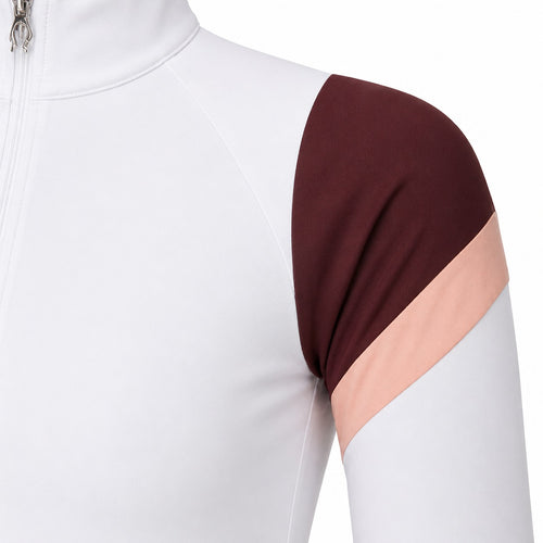 Blusa Prova Hipismo Chocker LS Infantil Branca