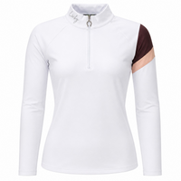 Blusa Prova Hipismo Chocker LS Infantil Branca
