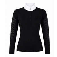 Blusa Prova Hipismo Cosmic Arms LS Preta