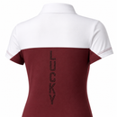 Blusa Prova Hipismo Lucky Equestrian SS Infantil Canela e Branco