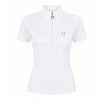 Blusa Prova Hipismo New Basic Jump SS Infantil Branca