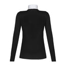 Blusa Prova Hipismo Choker Swarovski LS Preta - Lucky_U Riders