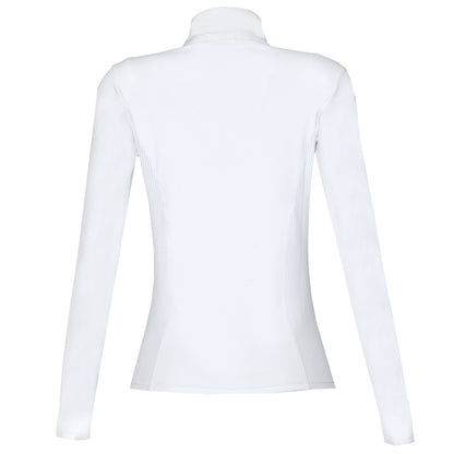 Blusa Prova Hipismo Basic Jump LS Infantil Branca - Lucky_U Riders