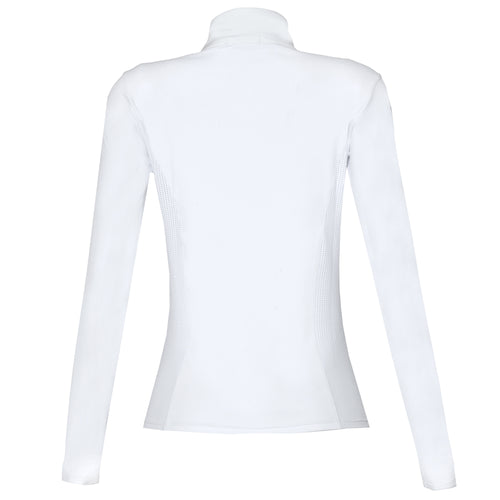 Blusa Prova Hipismo Basic Jump LS Infantil Branca - Lucky_U Riders