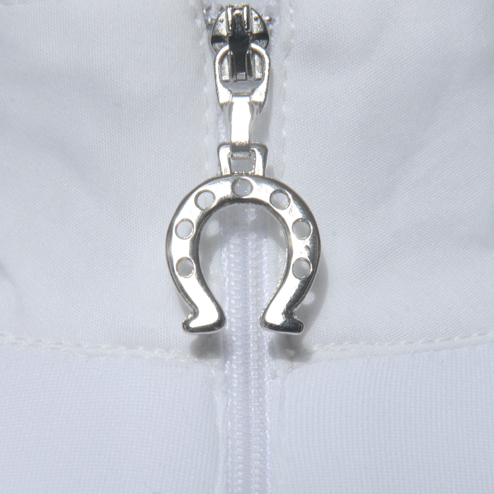 Blusa Prova Hipismo Basic Jump SS Infantil Branca - Lucky_U Riders