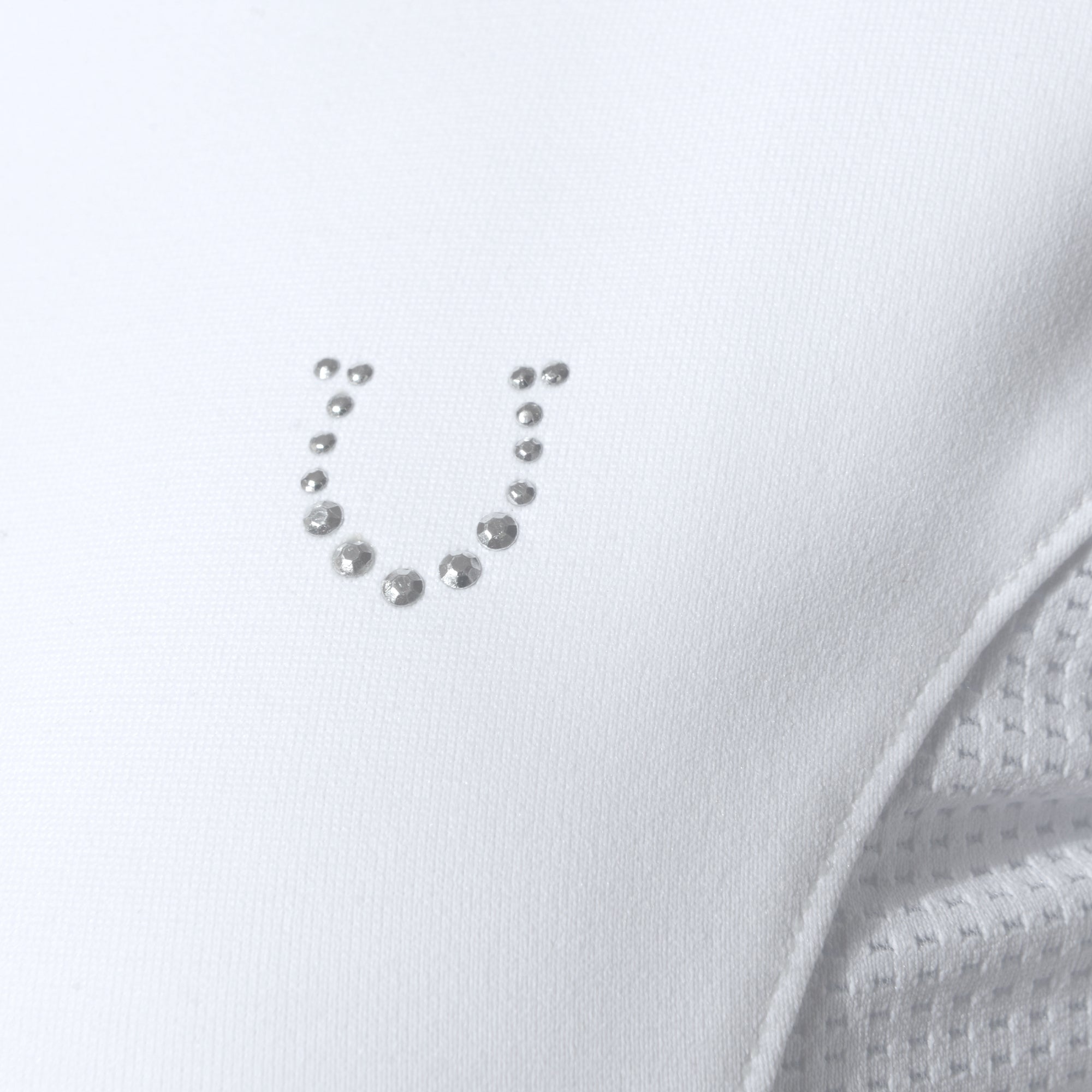 Blusa Prova Hipismo Basic Jump SS Infantil Branca - Lucky_U Riders