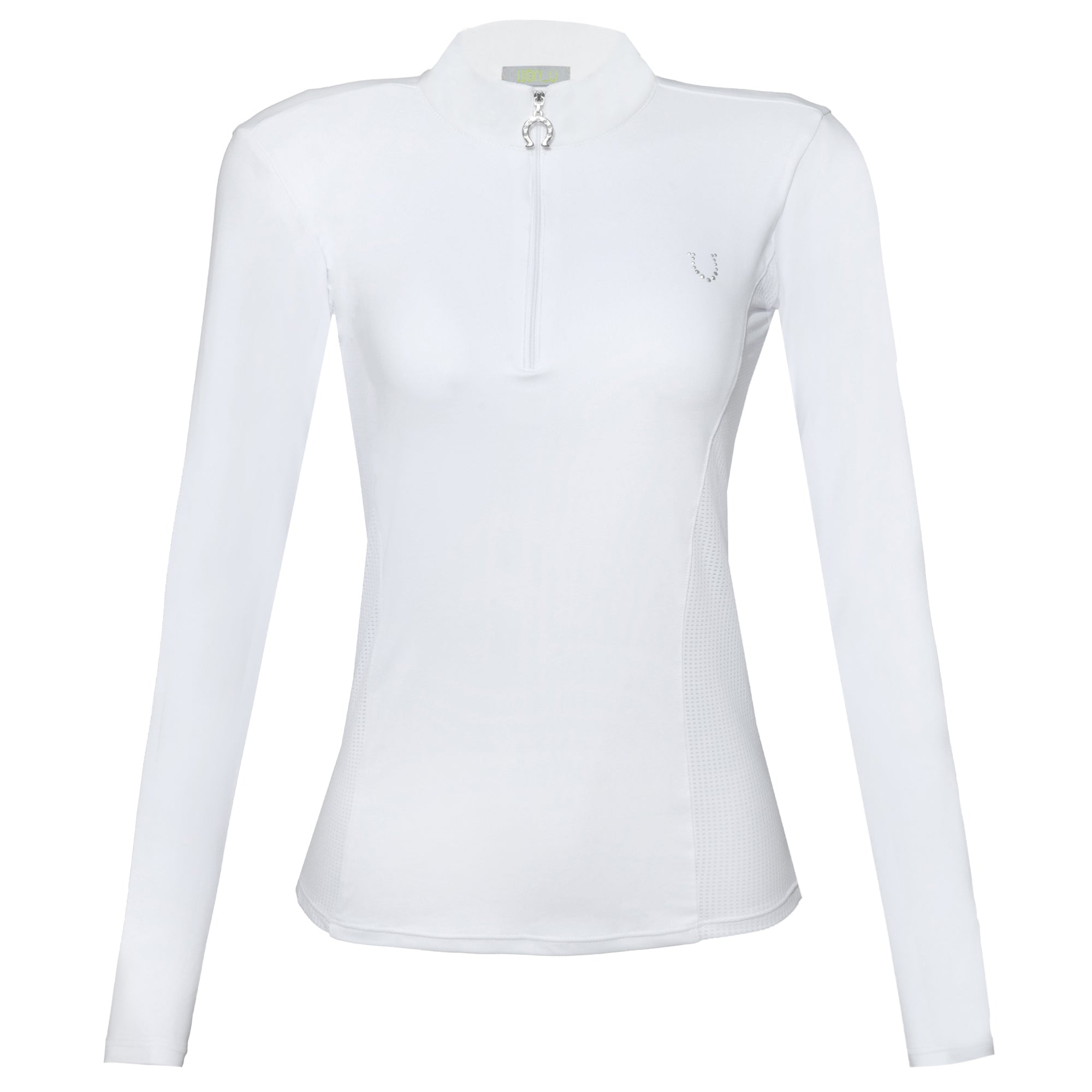 Blusa Prova Hipismo Basic Jump LS Infantil Branca