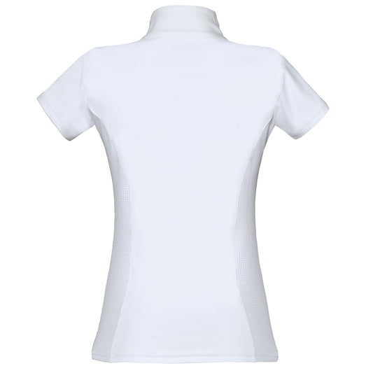 Blusa Prova Hipismo Basic Jump SS Infantil Branca - Lucky_U Riders