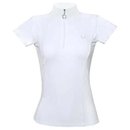 Blusa Prova Hipismo Basic Jump SS Branca - Lucky_U Riders