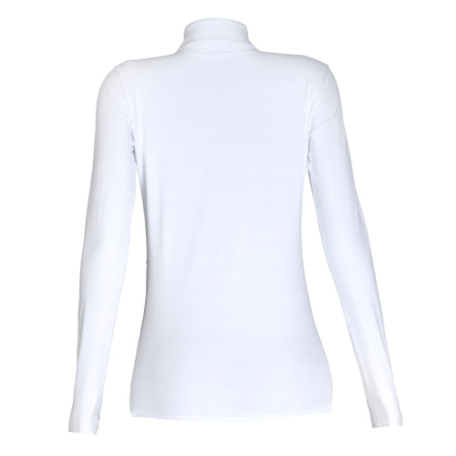 Blusa Prova Hipismo Ibiza LS Infantil Branca e Preta - Lucky_U Riders