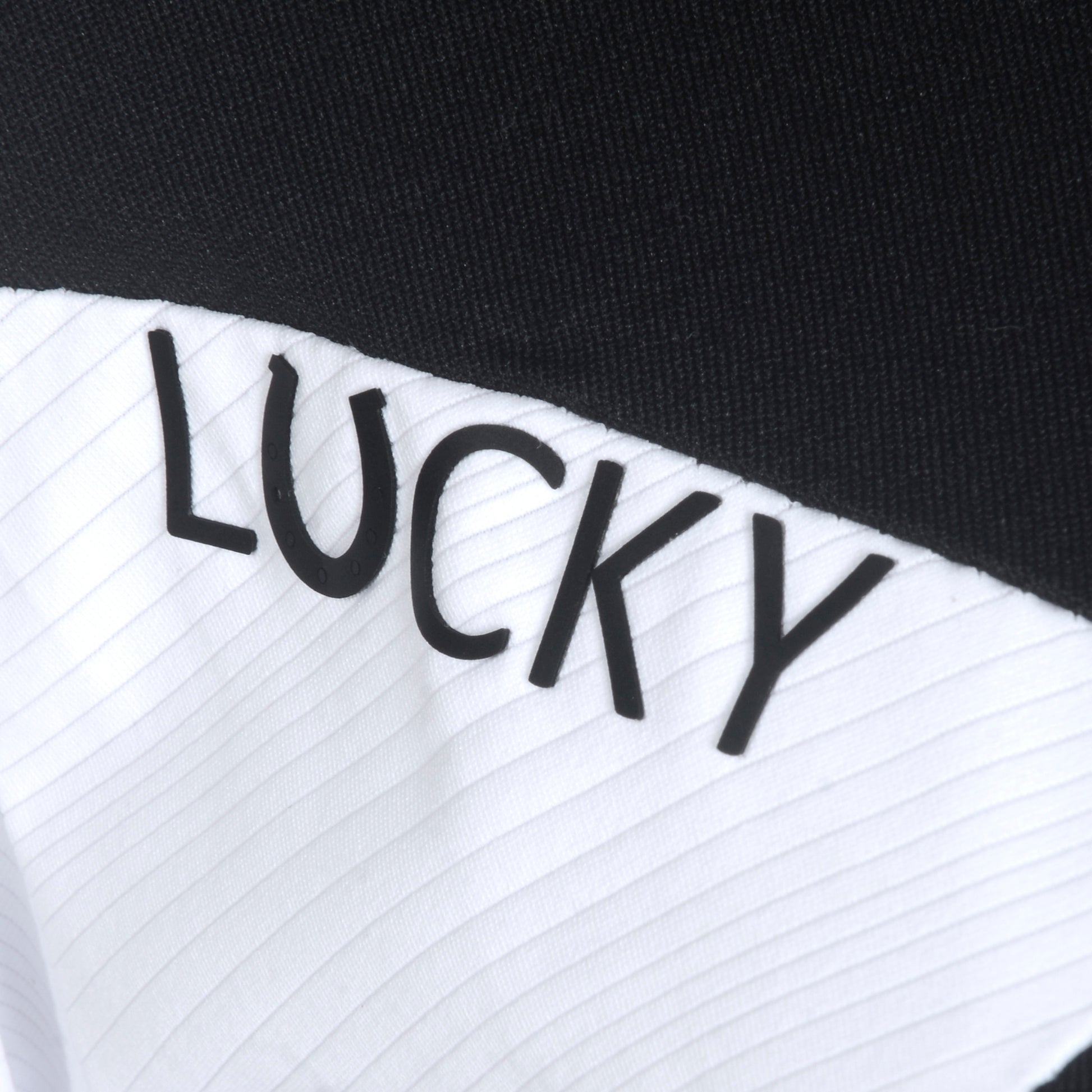 Blusa Prova Hipismo Ibiza LS Branca e Preta - Lucky_U Riders