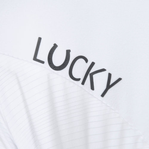 Blusa Prova Hipismo Ibiza SS Infantil Branca - Lucky_U Riders