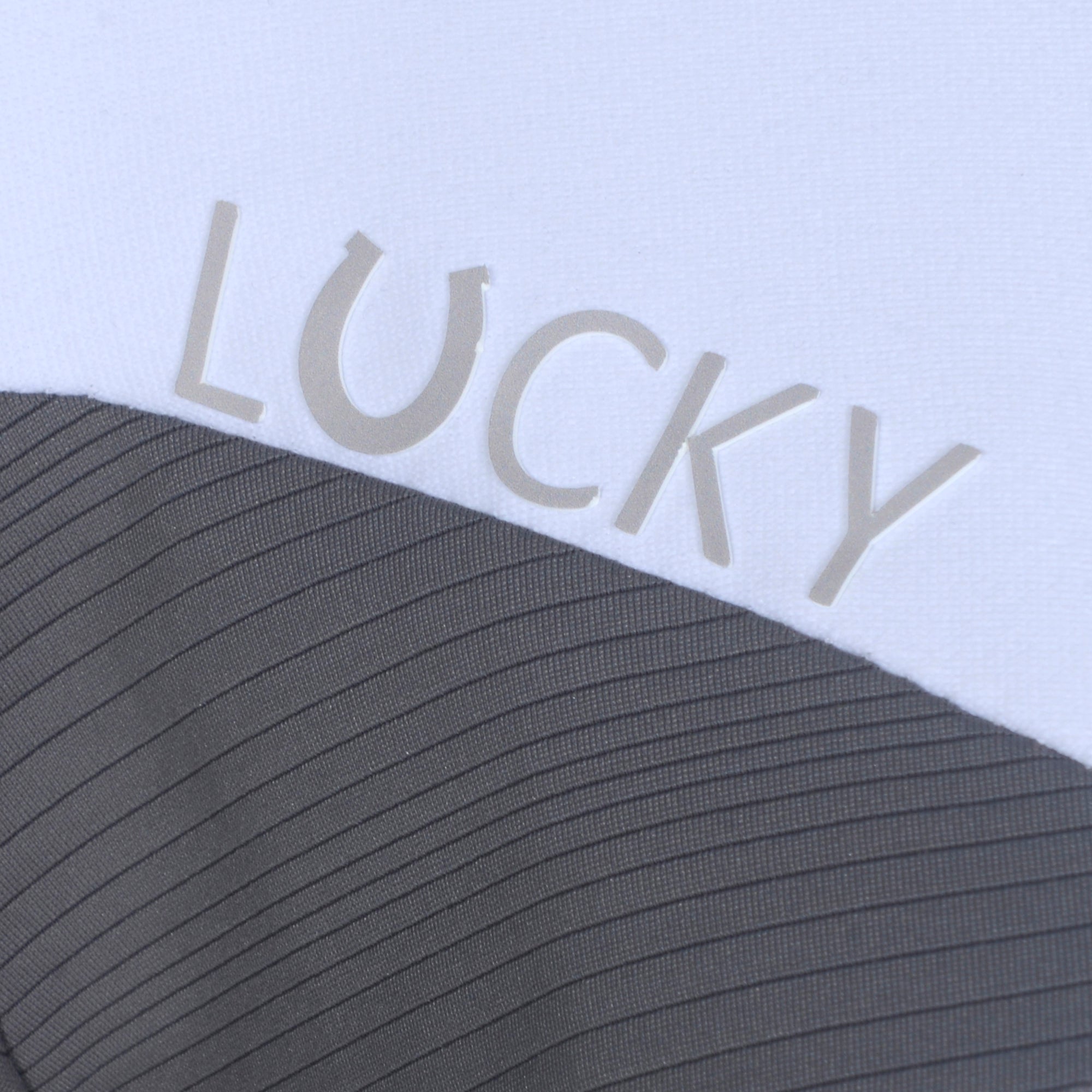 Blusa Prova Hipismo Ibiza SS Branca e Escudo - Lucky_U Riders