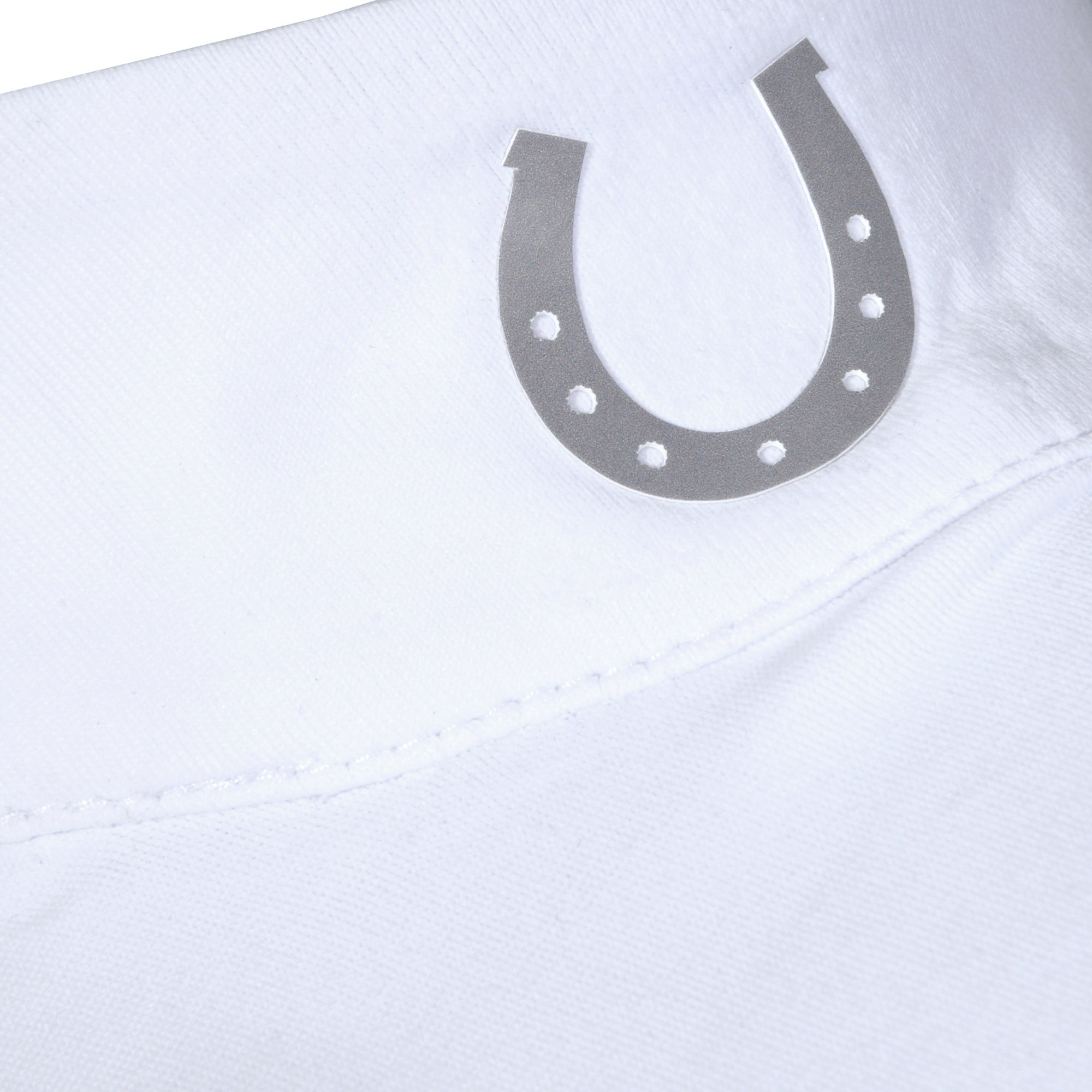 Blusa Prova Hipismo Ibiza SS Branca e Escudo - Lucky_U Riders