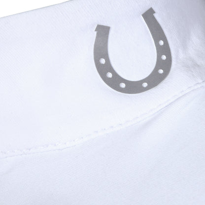 Blusa Prova Hipismo Ibiza SS Branca e Escudo - Lucky_U Riders
