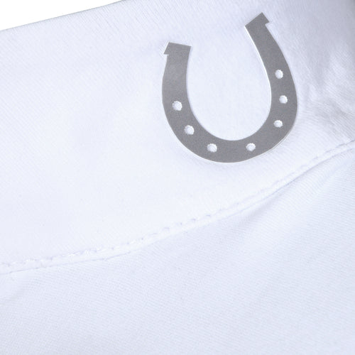Blusa Prova Hipismo Ibiza SS Branca e Escudo - Lucky_U Riders