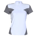 Blusa Prova Hipismo Ibiza SS Branca e Escudo - Lucky_U Riders