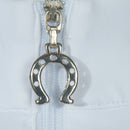 Blusa Prova Hipismo Lucky Equestrian SS Branco e Marinho - Lucky_U Riders