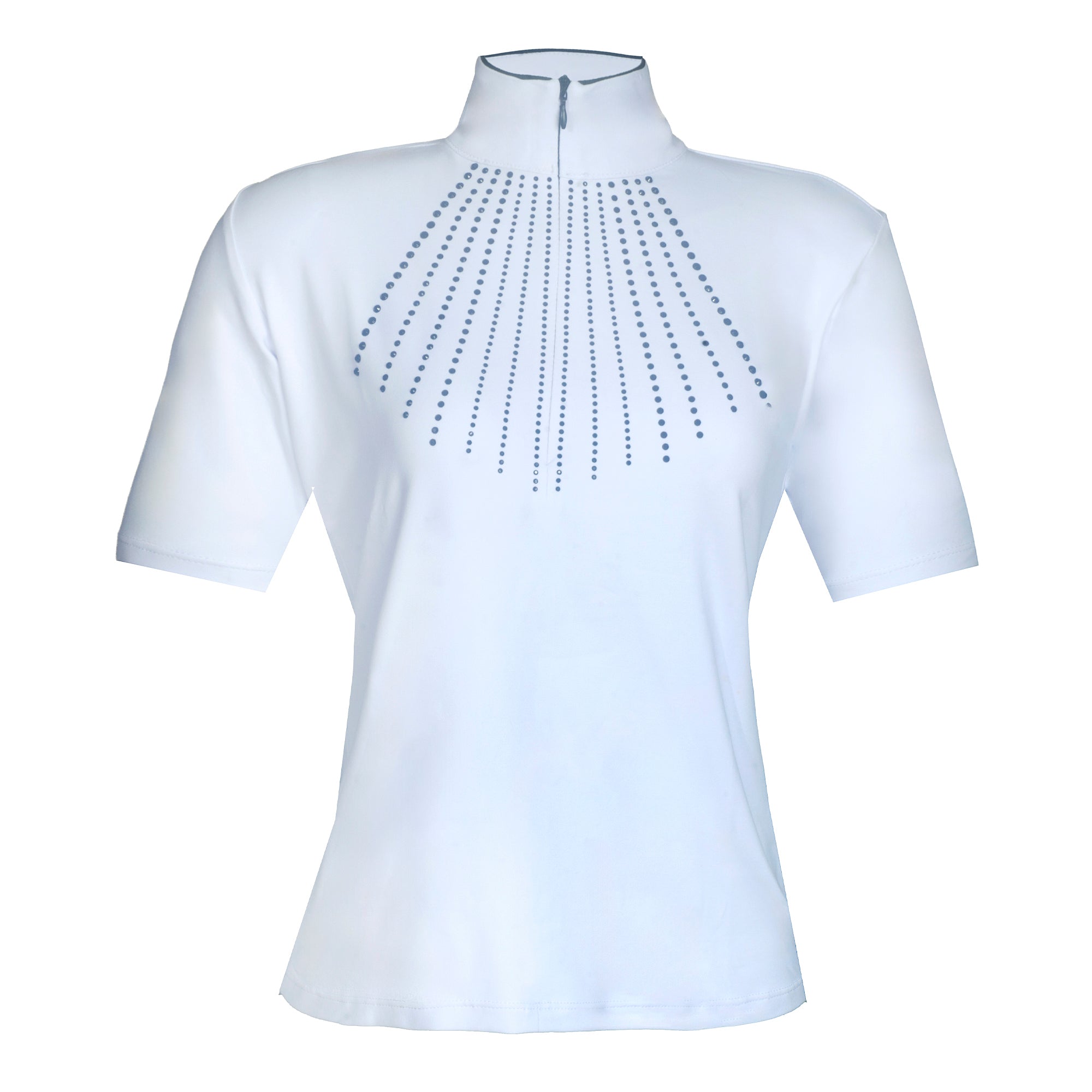 Blusa Prova Hipismo Lucky Shine SS Infantil Branca