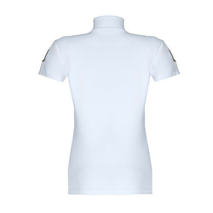 Blusa Prova Hipismo Lucky Shoe SS Embroidered SS Branca - Lucky_U Riders