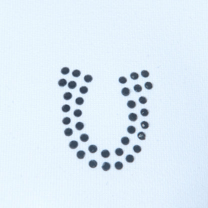 Blusa Prova Hipismo Lucky Shoe Embroidered SS Infantil Branca - Lucky_U Riders