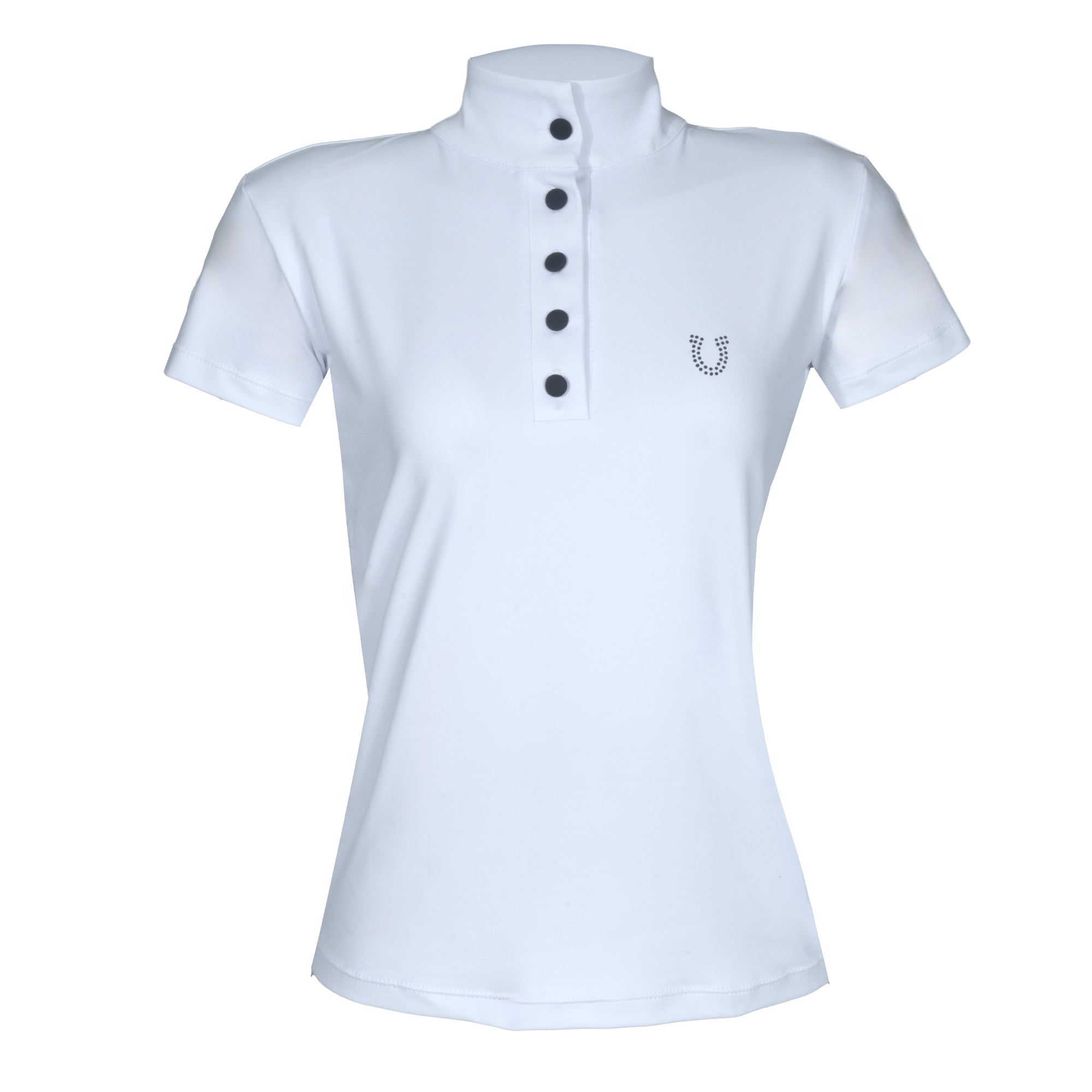 Blusa Prova Hipismo Lucky Shoe Embroidered SS Infantil Branca