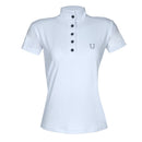 Blusa Prova Hipismo Lucky Shoe SS Embroidered SS Branca - Lucky_U Riders
